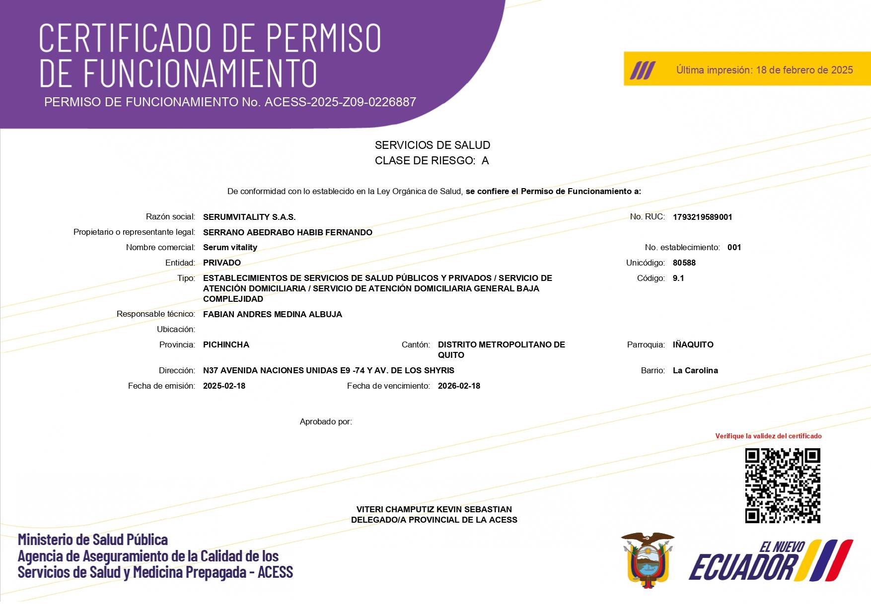 Permiso de Funcionamiento
